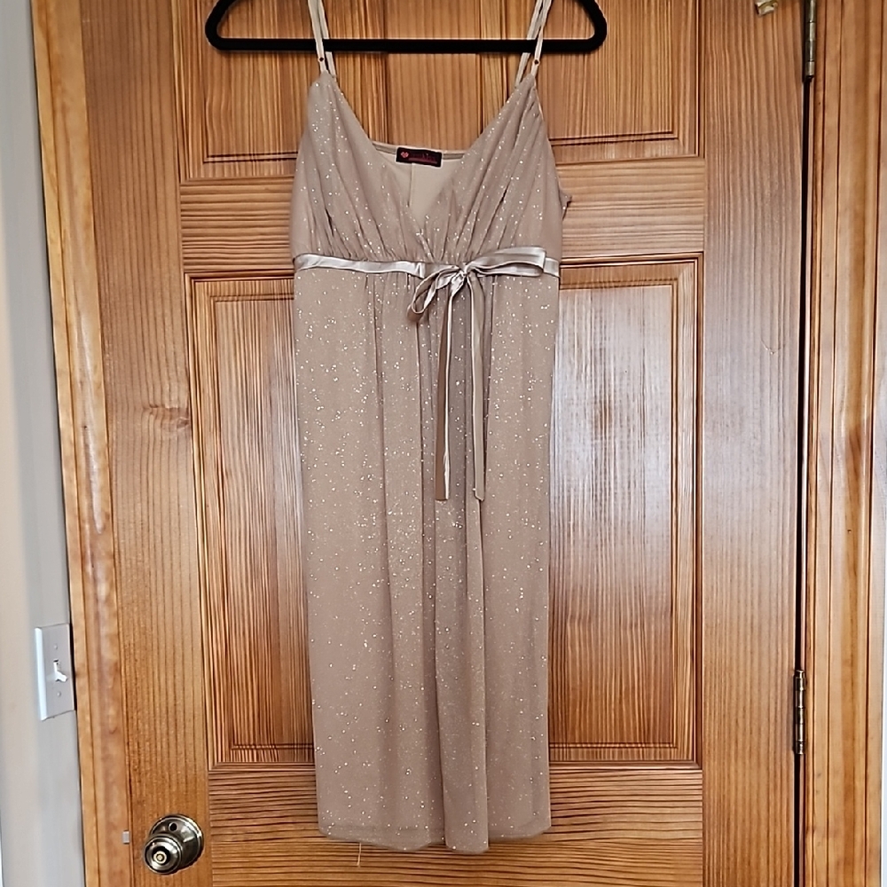 Elegant Gold Sparkle Dress